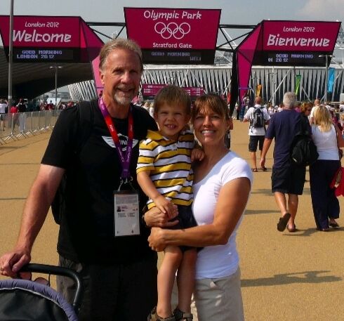 Steve Locke family at London Olympics, submitted photo